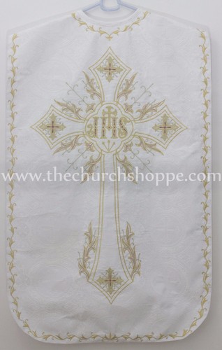 White roman chasuble - roman,