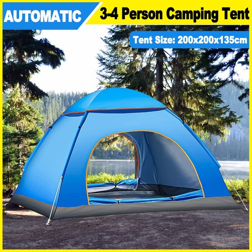 Pop camping tent - up,