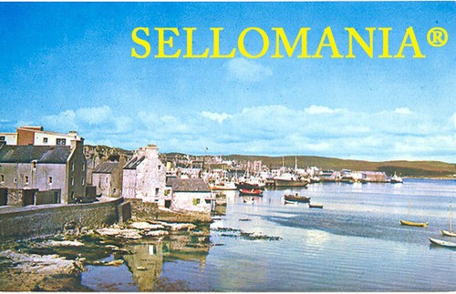 Postcard lerwick fishing port - postcard,