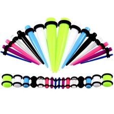 ACRYLIC EAR TAPER STRETCHING TAPERS STRETCHERS EXPANDERS PINS 1.6MM - 10MM