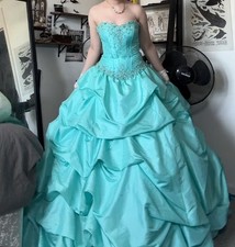Teal vintage real y2k Mori Lee