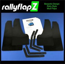 rallyflapZ | Mud Flaps & Brackets VW Golf R Mk7 /7.5 Hatch Black 4mm PVC *Gloss