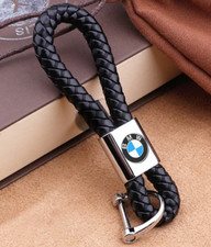 BMW Luxury leather keyring key