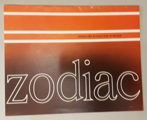 Ford zodiac iii brochure - zodiac,