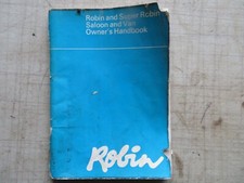 RELIANT ROBIN   DRIVERS  POCKET HANDBOOK