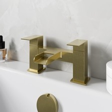 Brushed Brass Waterfall Bath