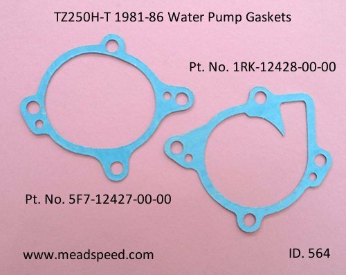 Tz250 water pump gaskets - water,