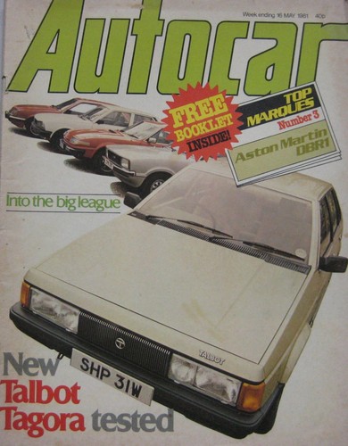 Autocar magazine may 1981 - autocar,