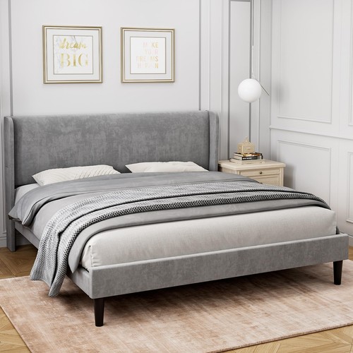 Queen size bed frame - bed, and