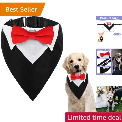 Adjustable formal dog tuxedo - dog,
