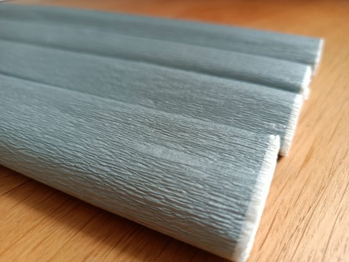 Roll crepe paper silver - 1,