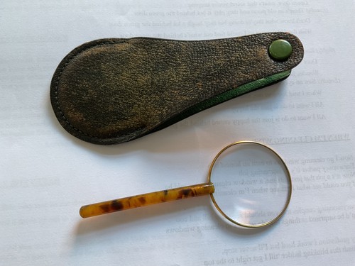 Antique pocket magnifying - antique,