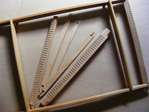 Vintage wooden weaving - wooden, loom