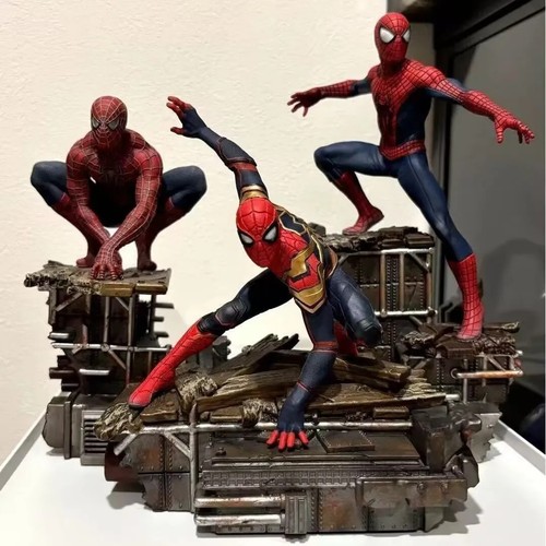 Spider man statue action - spider-man,