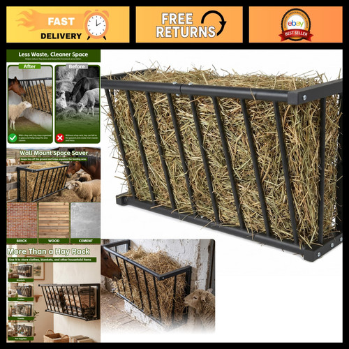 Metal wall mount hay - wall, rack