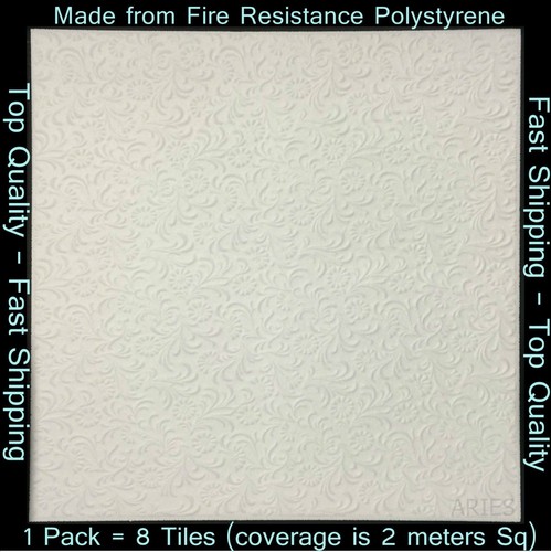 Polystyrene ceiling tile - 2m²,