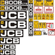 JCB 8008 CTS Micro Digger Decal Set 