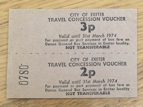 City exeter concession fare - concession,