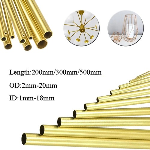 Brass round tube wall - round,