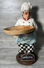 Vtg Italian Chef Statue Home