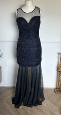 BNWT Quiz Size 14-16 Gorgeous Navy Beaded Statement Maxi Dress. Wedding Cruise