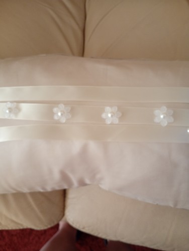 Handmade cream wedding belt - handmade,