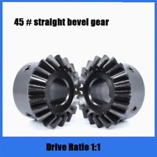 1/1.5/2 Module bevel gear 90° 1:1 pairing bevel gears C45# steel bevel gear