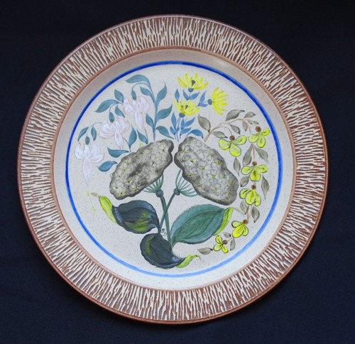 Vintage purbeck pottery plate - vintage,