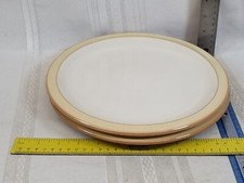 2 Denby Caramel Dinner plates
