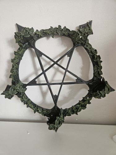 Gothic style pentagram wall - pentagram,