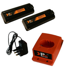 Paslode Replacement Charger set with 2 x batteries IM350