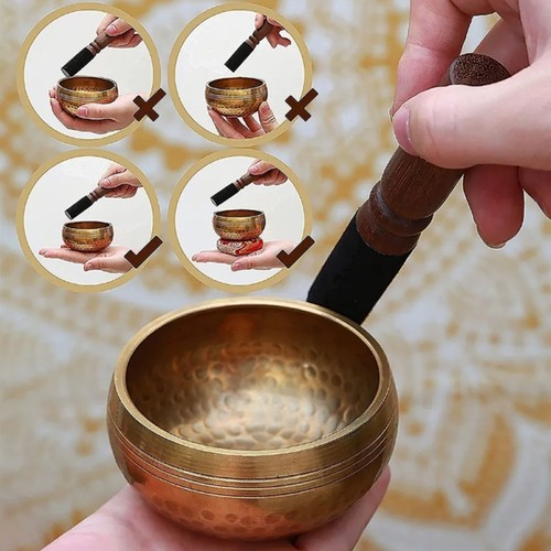 Tibetan singing bowls set hand - set,