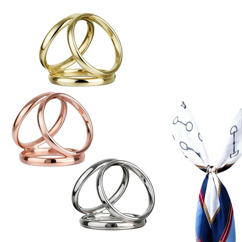 Hotopink three rings scarf - three,