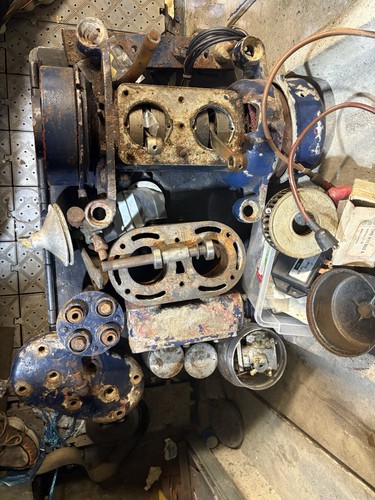 Vintage boat engine - boat, parts