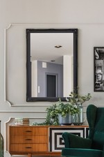 Large Mirror Black Antique Style Big Wall Rectangle 3Ft X 2Ft2 91cm X 66cm