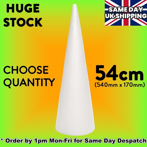 54cm polystyrene cones - polystyrene,