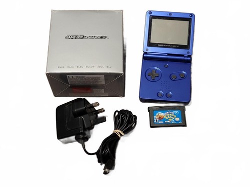 Game boy advance blue with - boy,