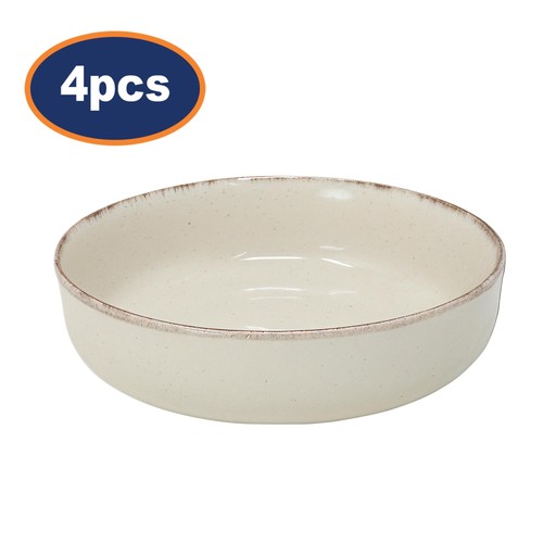 Stoneware bowls cream - cream, of