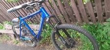 Carrera Vulcan Mountain Bike - Blue Large FRONT DERAILLUR + SHIFTER/WIRE DAMAGED