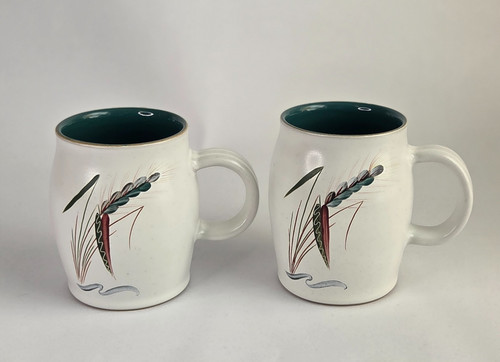 Denby greenwheat mugs - 2,