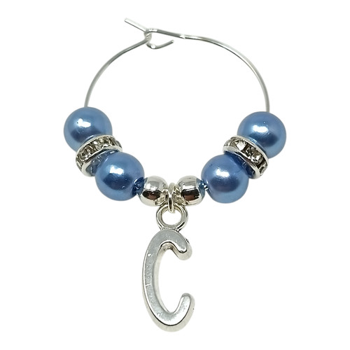 Light blue pearl personalised - light,