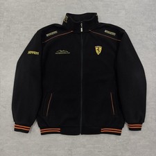 Ferrari Michael Schumacher Full Zip Fleece Jacket Embroidered Fits Like Men’s XL