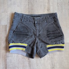 Rare Find Psycho Cowboy Brand Womens Shorts Size M Gray Y2K