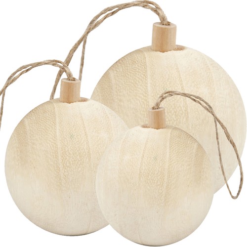Natural wooden round - natural,