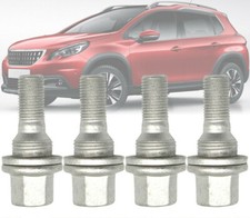 4x 17mm Wheel Nuts Bolts Fit For Citroen Peugeot 206 207 208 308 407 3008 HEX UK