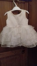 Baby Girls Ivory Satin &