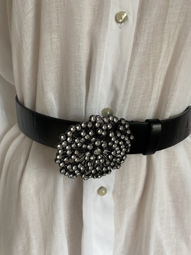 Next black starburst belt - black,