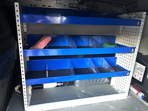 Gentili van racking shelving - van,