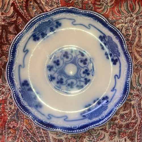 Flow blue butter pat - blue,