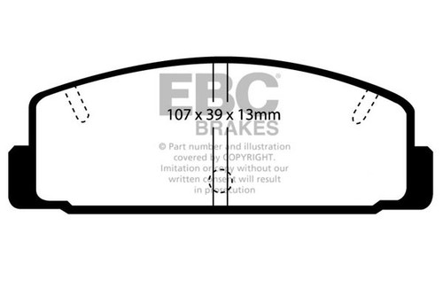Ebc bluestuff rear brake pads - bluestuff,